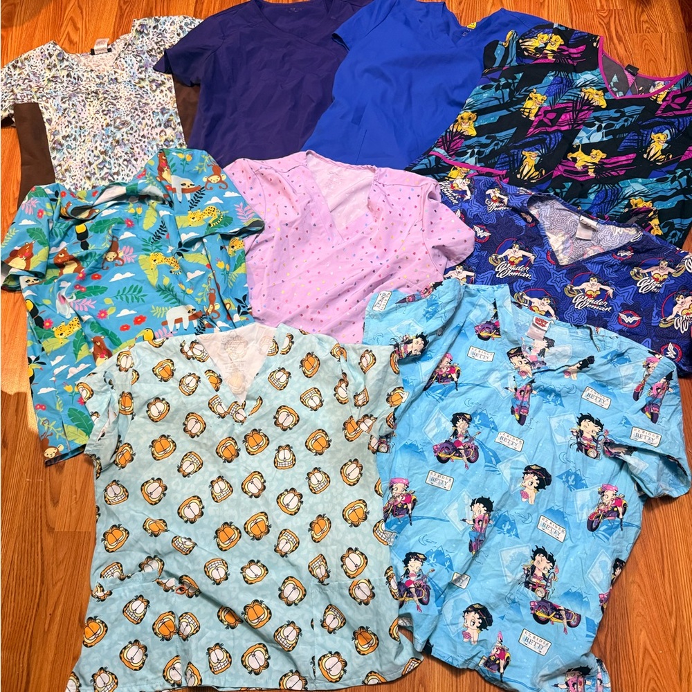 Scrub shirts